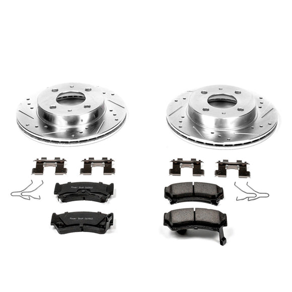 PowerStop Z23 Daily Driver Carbon-Fiber Ceramic Brake Pad and Drilled & Slotted