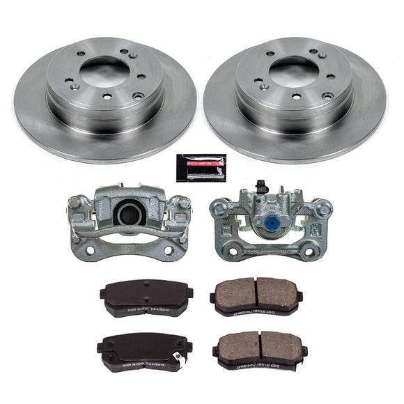PowerStop OE Stock Replacement Low-Dust Ceramic Brake Pad, Rotor and Caliper Kit