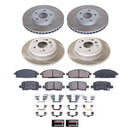 PowerStop Semi-Coated Rotor and Low-Dust Ceramic Brake Pad Kit