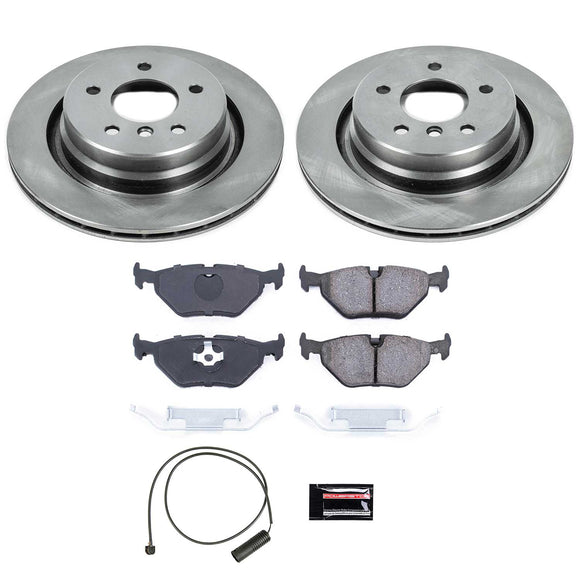 PowerStop OE Stock Replacement Low-Dust Ceramic Brake Pad and Rotor Kit