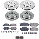 PowerStop OE Stock Replacement Low-Dust Ceramic Brake Pad and Rotor Kit