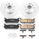 PowerStop Genuine Geomet Coated Rotor and Low-Dust Ceramic Brake Pad Kit