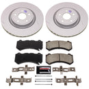 PowerStop Genuine Geomet Coated Rotor and Low-Dust Ceramic Brake Pad Kit