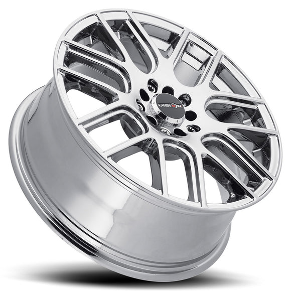 14x5.5 Vision 426H Cross Chrome 4x100 4x114.3 4x4.5 ET38 Wheel Rim