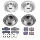 PowerStop OE Stock Replacement Low-Dust Ceramic Brake Pad and Rotor Kit