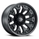 20x10 Vision 362 Armor Satin Black with Black Bolt Inserts 6x139.7 ET-25 CB106.2