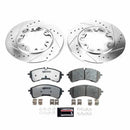 PowerStop Z36 Carbon-Fiber Ceramic Brake Pad with Drilled and Slotted Rotor Kit