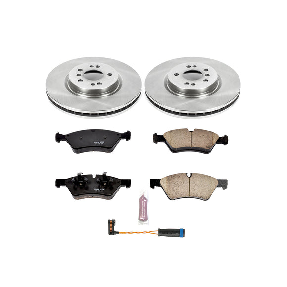 PowerStop OE Stock Replacement Low-Dust Ceramic Brake Pad and Rotor Kit