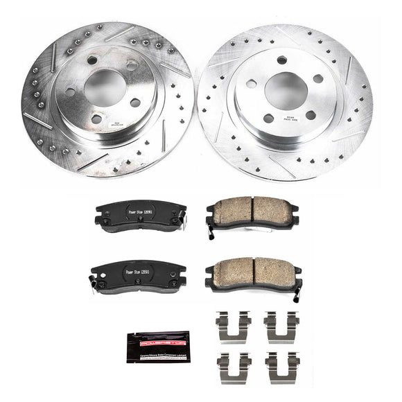 PowerStop Z23 Daily Driver Carbon-Fiber Ceramic Brake Pad and Drilled & Slotted