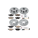 PowerStop OE Stock Replacement Low-Dust Ceramic Brake Pad and Rotor Kit