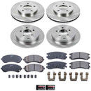 PowerStop OE Stock Replacement Low-Dust Ceramic Brake Pad and Rotor Kit