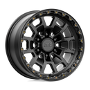17x8.5 KMC KM718 Summit Satin Black 6x135 ET0 CB87.1 Wheel Rim