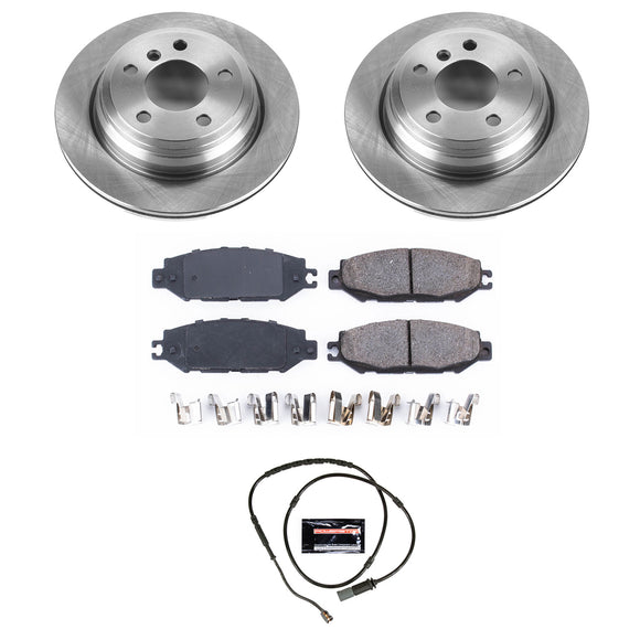 PowerStop OE Stock Replacement Low-Dust Ceramic Brake Pad and Rotor Kit
