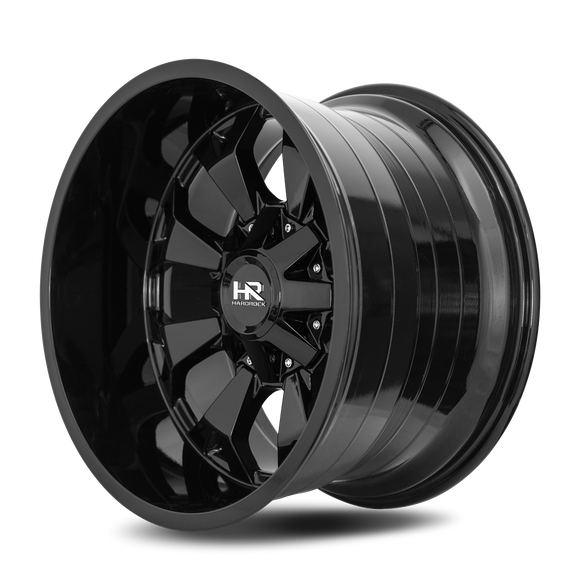 20x10 Hardrock Devastator Gloss Black 8x170 ET-19 wheel/rim