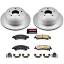 PowerStop Genuine Geomet Coated Rotor and Low-Dust Ceramic Brake Pad Kit