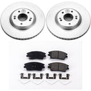 PowerStop Genuine Geomet Coated Rotor and Low-Dust Ceramic Brake Pad Kit