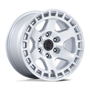 17x8.5 Black Rhino BR022 Bahari Gloss Silver W/ Machined Face 5x127 ET-10 Wheel