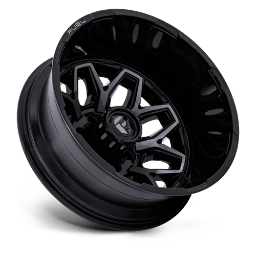 22x8.25 Fuel Off-Road D875 Flux Dually Gloss Black Gray Tint 8x170 ET-227 Wheel