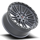 17x9 Vortek VRT-604 Zeus Matte Titanium 6x135 ET-12 CB106.1 Wheel