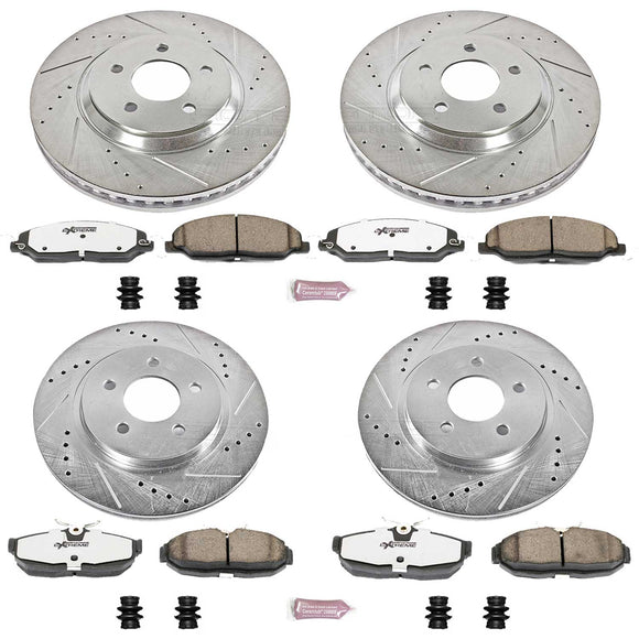 PowerStop Z26 Street Performance Ceramic Brake Pad and Drilled & Slotted Rotor K
