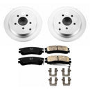 PowerStop Genuine Geomet Coated Rotor and Low-Dust Ceramic Brake Pad Kit