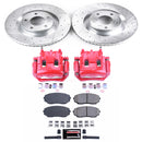PowerStop Z23 Daily Driver Carbon-Fiber Ceramic Pads Drilled & Slotted Rotor & C