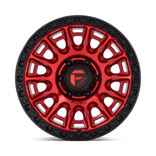 17X9 Fuel 1PC D834 Cycle Candy Red With Black Ring 5X127 5X5 ET1 Wheel Rim