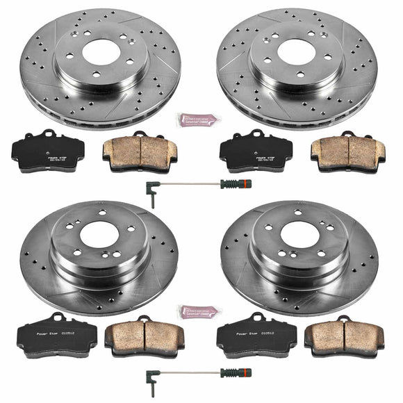 PowerStop Z23 Daily Driver Carbon-Fiber Ceramic Brake Pad and Drilled & Slotted