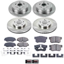 PowerStop OE Stock Replacement Low-Dust Ceramic Brake Pad and Rotor Kit