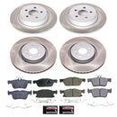 PowerStop Semi-Coated Rotor and Low-Dust Ceramic Brake Pad Kit