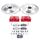 PowerStop Z26 Street Performance Ceramic Brake Pad, Drilled Slotted Rotor, and C