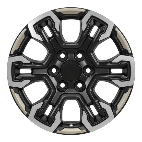 18" Replica CV65 fits Chevrolet Silverado 18 in. x 8.5 in. Gloss Black