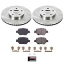 PowerStop OE Stock Replacement Low-Dust Ceramic Brake Pad and Rotor Kit
