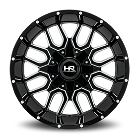 20x12 Hardrock Commander Gloss Black Milled 5x127/139.7 ET-51 wheel/rim
