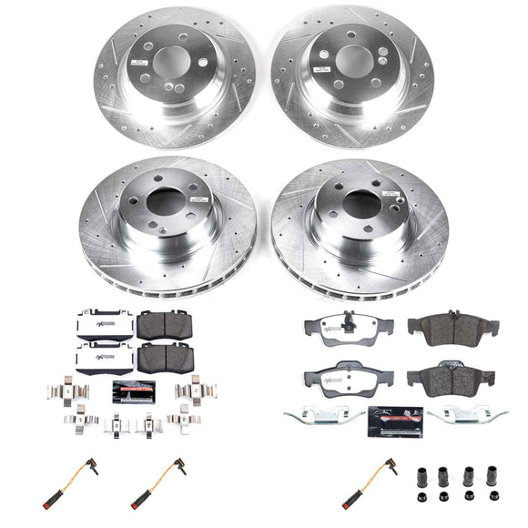 Z26 Street Performance Ceramic Brake Pad and Drilled & Slotted Rotor Kit