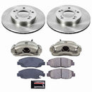 PowerStop OE Stock Replacement Low-Dust Ceramic Brake Pad, Rotor and Caliper Kit