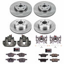 PowerStop OE Stock Replacement Low-Dust Ceramic Brake Pad, Rotor and Caliper Kit