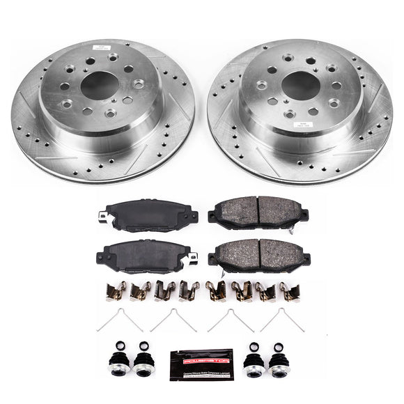 PowerStop Z23 Daily Driver Carbon-Fiber Ceramic Brake Pad and Drilled & Slotted