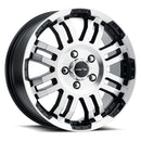 18x7.5 Vision 375 Warrior Gloss Black Machined Face Wheel 5x130 ET55 CB78.3-2