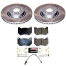 PowerStop Semi-Coated Rotor and Low-Dust Ceramic Brake Pad Kit