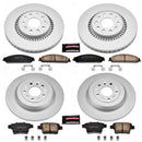 PowerStop Genuine Geomet Coated Rotor and Low-Dust Ceramic Brake Pad Kit