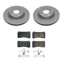 PowerStop Genuine Geomet Coated Rotor and Low-Dust Ceramic Brake Pad Kit