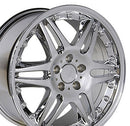 18" Replica Wheel MB09 Fits Mercedes Benz C Class Rim 18x8.5 Chrome Wheel