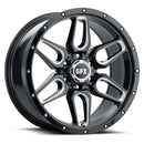 17x8.5 G-FX TR-18 Gloss Black Milled 5x127 ET12 wheel/rim-1
