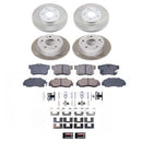 PowerStop Semi-Coated Rotor and Low-Dust Ceramic Brake Pad Kit