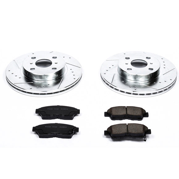 PowerStop Z23 Daily Driver Carbon-Fiber Ceramic Brake Pad and Drilled & Slotted