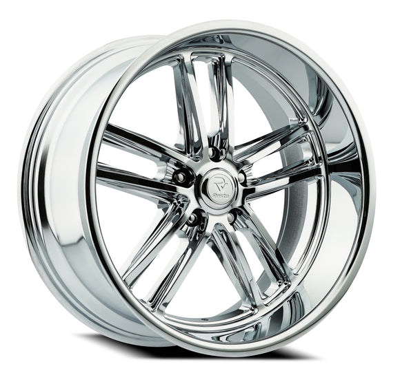22x10.5 Resto Maverick Milled Window Chrome Plated 5x120.7 ET12 CB72.69 Wheel
