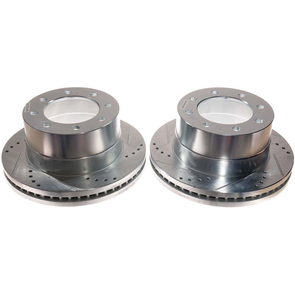 PowerStop Evolution Drilled Slotted Rotors Pair Rear For Chevrolet Eess 3500