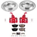 PowerStop Z23 Daily Driver Carbon-Fiber Ceramic Pads Drilled & Slotted Rotor & C