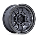 17x8.5 Black Rhino BR021 Mondo Matte Gunmetal Gloss Gray Lip 6x139.7 ET-10 Wheel
